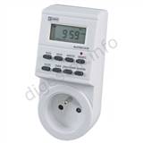 Hodiny spínacie Digitálne so zásuvkou, typ TS-EF1,
