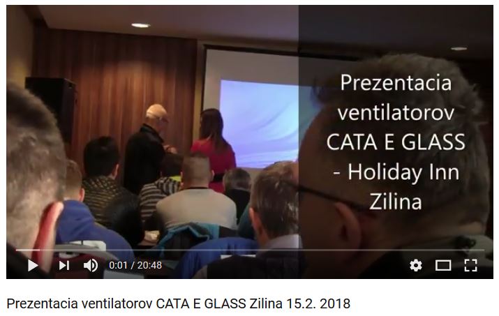 Prezentacia ventilatorov CATA E GLASS Prezentacia ventilatorov CATA E GLASS