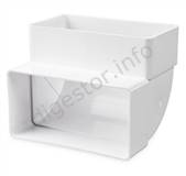 Ploche vertikal plast Koleno 90st 55x110 mm 191637