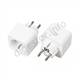 WOOX R6128 Smart Plug French Spotreba 16A back & f